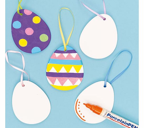 Ceramic Egg Decorations - Box of 5