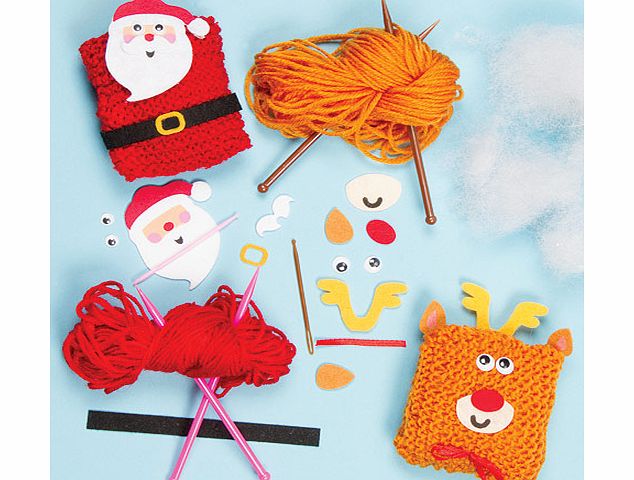 Christmas Knitting Kits - Pack of 2