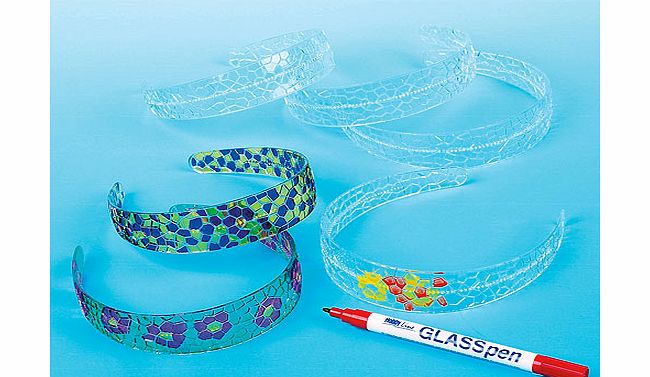 Crystal Mosaic Hairbands - Pack of 4