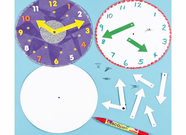 Design Your Own Clocks - Pack of 6
