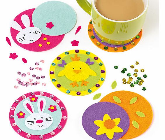 Yellow Moon Easter Coaster Kits - Pack of 6