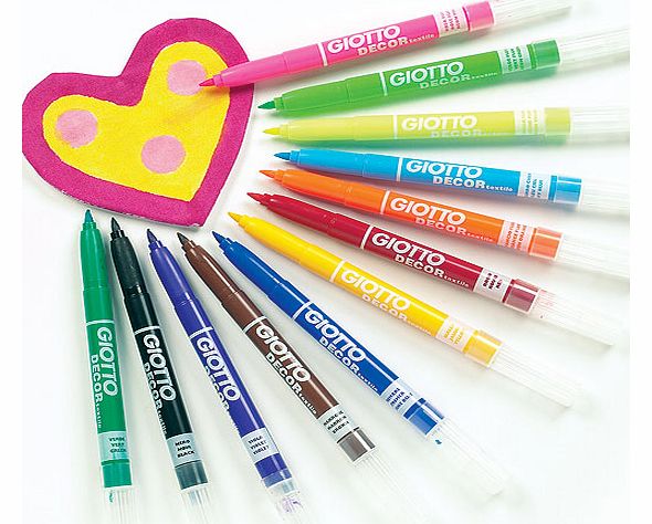 Giotto Fabric Pens - Pack of 12