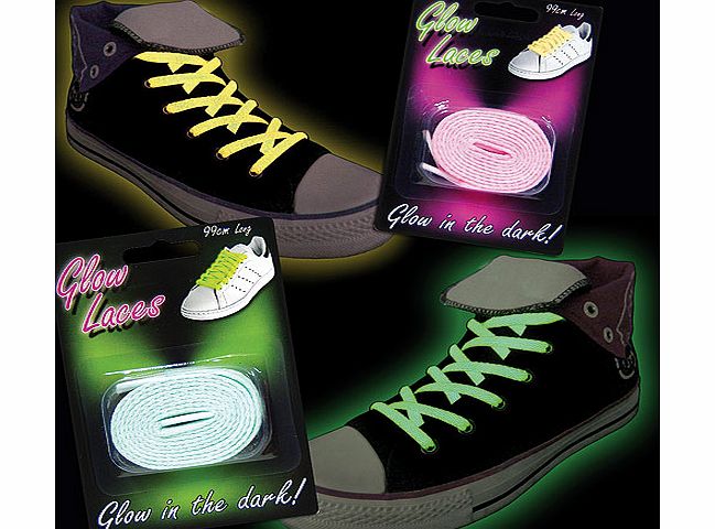 Glow in the Dark Laces - Green - Per 2 pairs