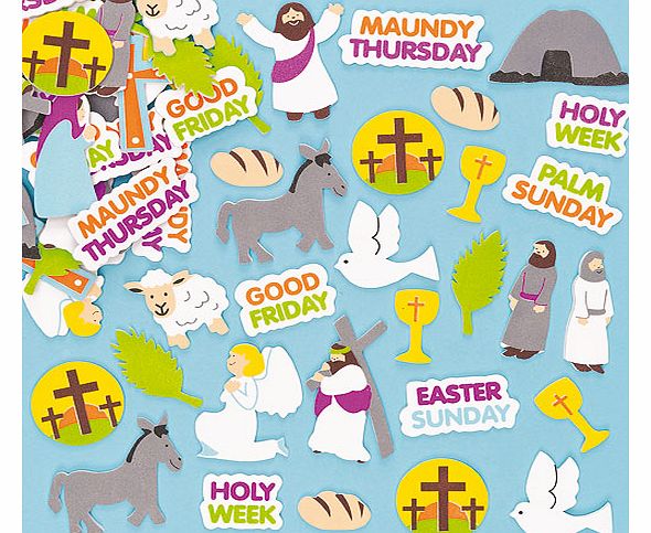 Holy Week Foam Stickers - Pack of 100