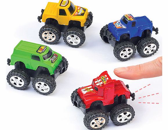 Mini Pull-Back Monster Trucks - Pack of 8