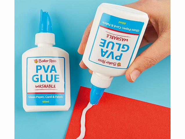 Mini Washable PVA Glue Bottles - Pack of 3