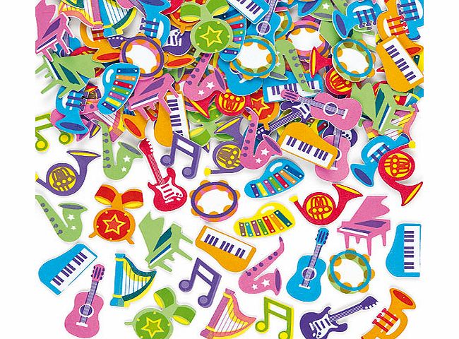Musical Foam Stickers - Pack of 100