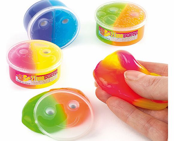 Neon Wiggle Eye Putty - Pack of 6