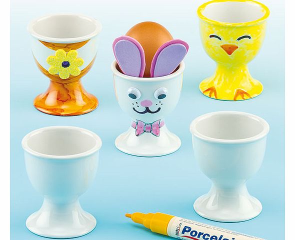 Porcelain Egg Cups - Box of 4
