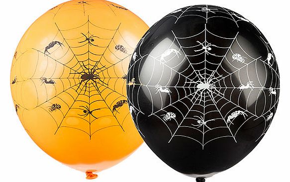 Spider Web Balloons - Pack of 6