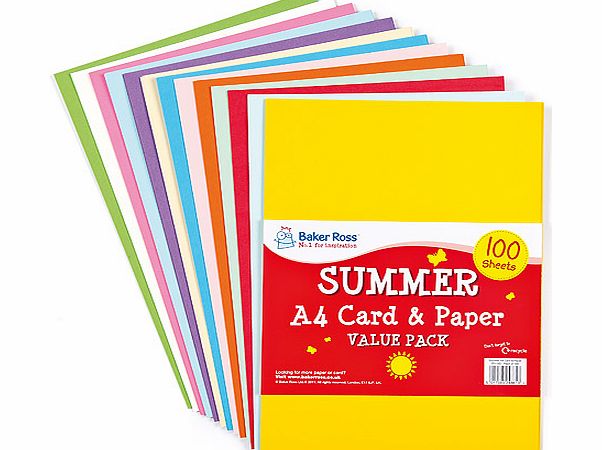 Summer Card  Paper Value Pack - Pack of 100