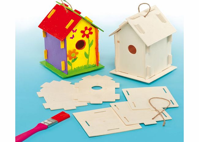 Wooden Birdhouse Kits - Pack of 2