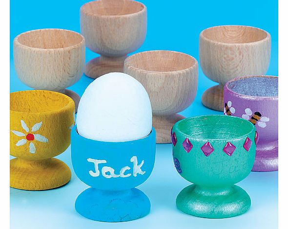 Wooden Egg Cups - Pack of 6