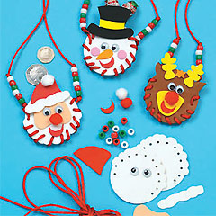 Christmas Necklace Coin Purse Kits