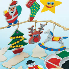 Christmas Wooden Tree Decorations