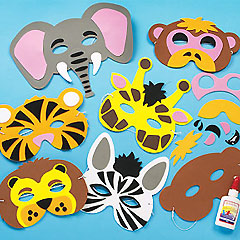 Jungle Animal Foam Mask Craft Kits