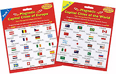 yellowmoon Magnetic Countries Capitals and Flags