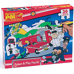 Postman Pat Colour and Play Puzzle