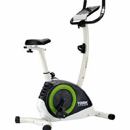 York Fitness Active 120 Exercise Bike - Black/White/Green