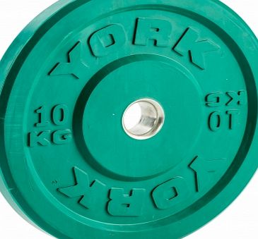 York Fitness York Olympic Colour Rubber Bumper Plates 10kg