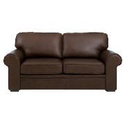 York leather sofa bed, chocolate