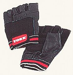 York Leather weightlifting gloves - Medium