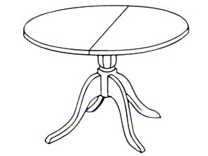 York Single Pedestal Dining Table