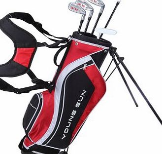 Young Gun SGS V.2 Junior Golf Package Set   Bag - Right Hand Age 9-11 - Red