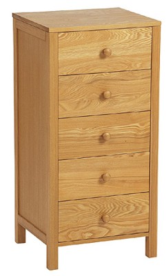 Your Price Furniture.co.uk Ashdown 5 Drawer Tall Chest
