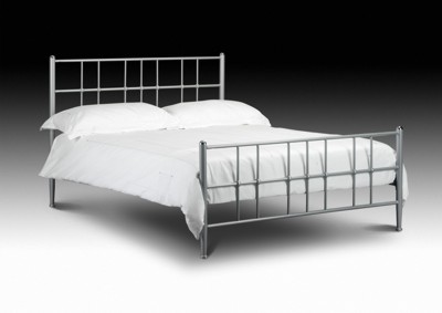 Your Price Furniture.co.uk Braemar Silver Metal Bed