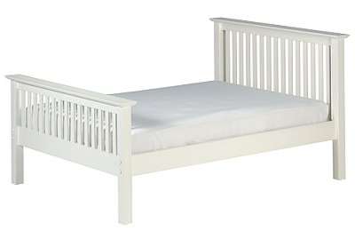 Your Price Furniture.co.uk Cameo White Shaker Style King Size Bed