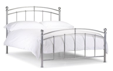 Your Price Furniture.co.uk Chatsworth Silver Metal Bed