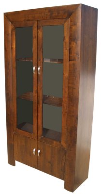 Your Price Furniture.co.uk Convex Glazed Display Cabinet