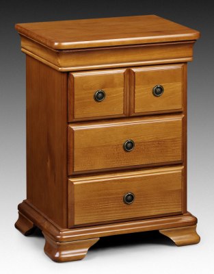 Your Price Furniture.co.uk Fontainebleau 3 Drawer Bedside Chest