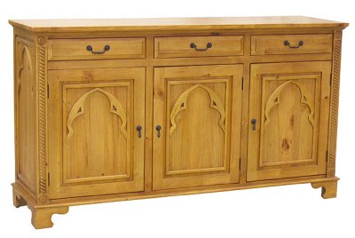 Your Price Furniture.co.uk Medieval Triple Sideboard