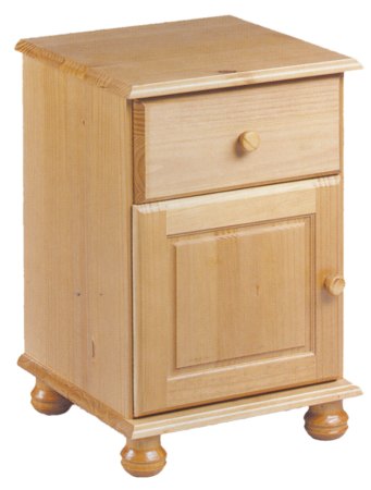 Your Price Furniture.co.uk Pickwick 1 Drawer Bedside Chest