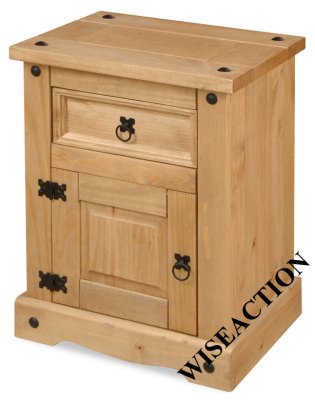 Your Price Furniture.co.uk Porto 1 Drawer Bedside Chest