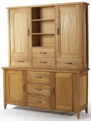 Your Price Furniture.co.uk Wealden Large Sideboard and Wooden Doors Dresser Top