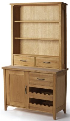 Your Price Furniture.co.uk Wealden Small Sideboard with Wine Rack and Dresser Top