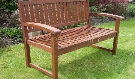 Henley Hardwood 2 Seat Garden Bench Great Outdoor Furniture For Your Garden or Patio