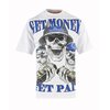 Hip Hop Big & Tall Get Money T-Shirt (White/Blue)