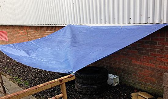 Yuzet 1 x Blue 3.5m x 5.4m Heavy Duty Waterproof Tarpaulin Ground Sheet Cover