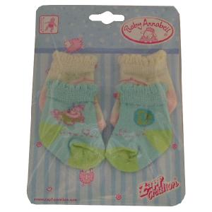 Zapf Creation Baby Annabell Green and White Socks