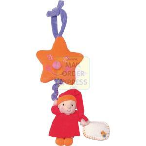 My Lovely Baby Pull Down Musical Red Doll and Orange Star