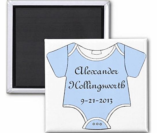 Blue Baby Onsie-Announcement Magnets