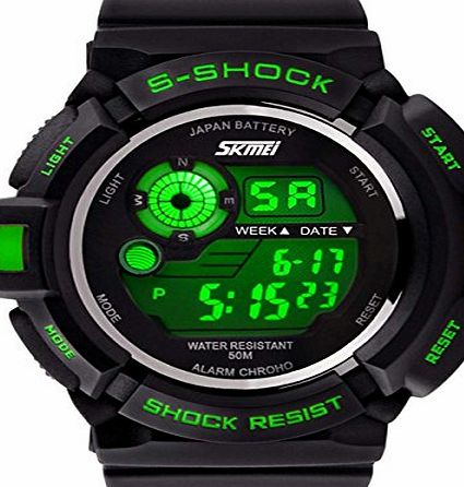 Zeagoo Multi Function Sports Wrist Watch Dive 50M Waterproof LED Digital Watches