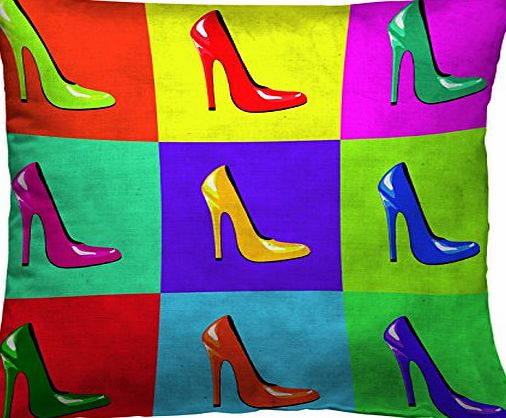 Zebra Textile 35154 digital 126 Cushion High Heel Shoes Pop art style 45 x 45 CM