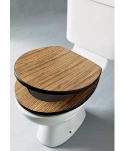 Zebra Veneer Toilet Seat