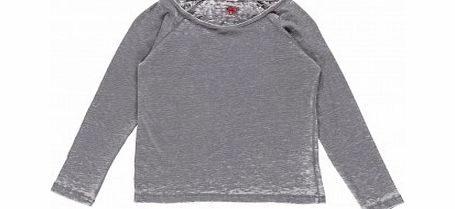 Devore long-sleeved T-shirt Pearl grey `4