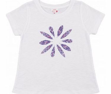 Feathers T-shirt White `4 years